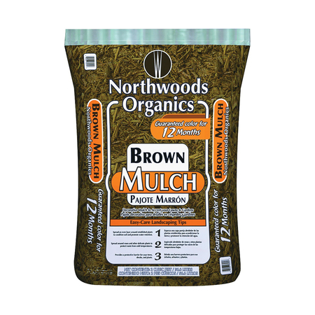 WAUPACA NORTHWOODS Northwoods Organics Decorative Mulch, Brown Bag WNW03255